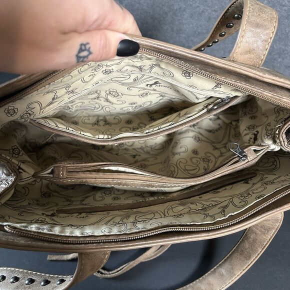 Montana West Purse Concealed Carry Fringe Western Aztec Shoulder Hand Bag - Picture 8 of 9